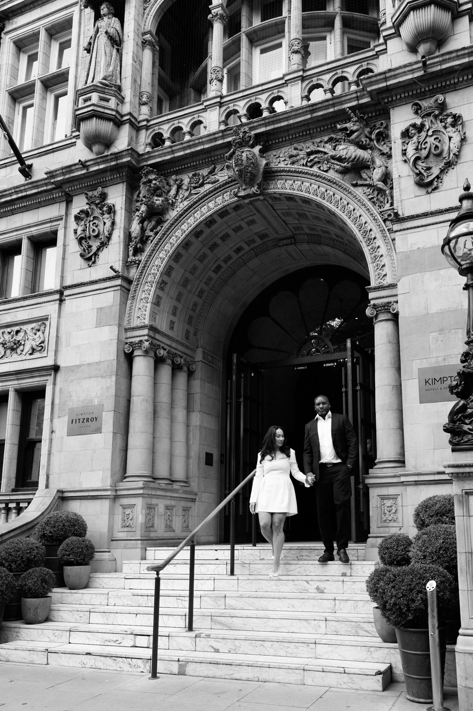 editorial wedding photography-15 exterior of london wedding venue, The Kimpton Fitzroy